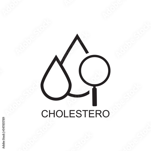 cholesterol icon , medicine icon vector