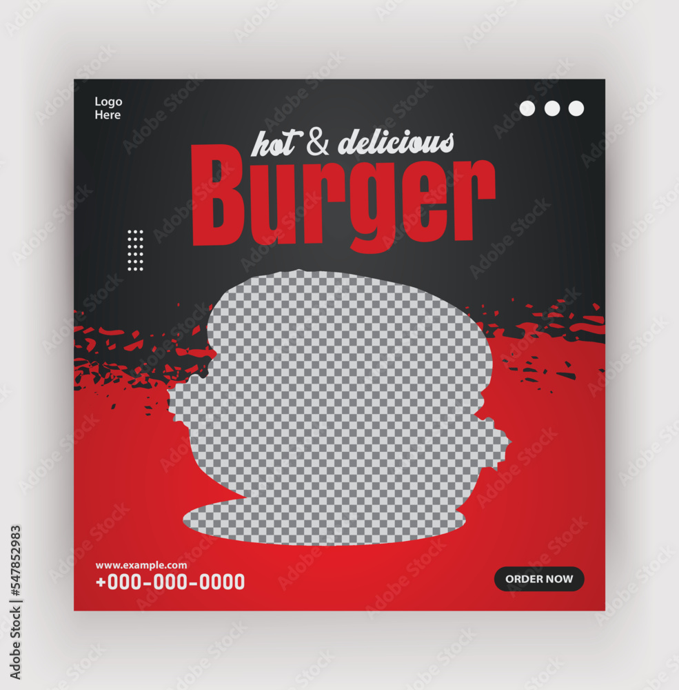 Vetor De Super Delicious Restaurant Food Menu Social Media Banner 
