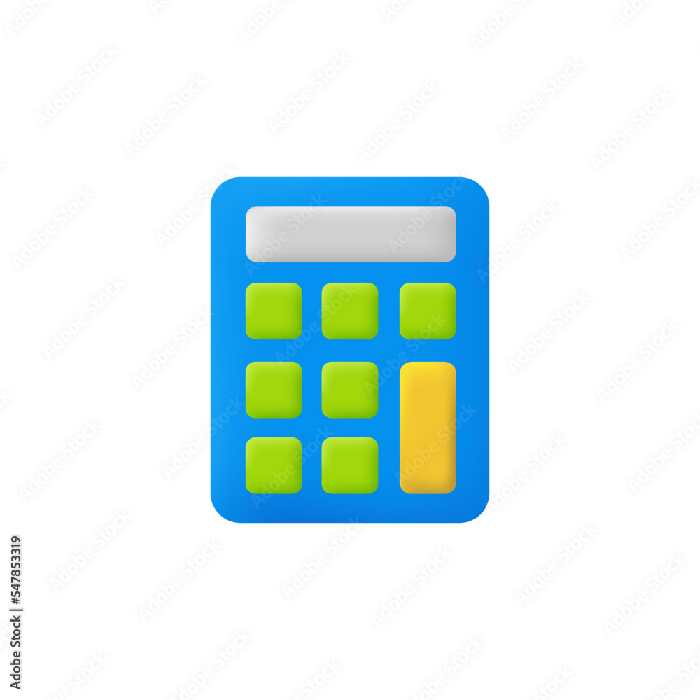 3d Calculator vector icon. 3d illustration for Business, Finance. Money and Calculator icon 3d Calculator vector icon. 3d illustration for Business, Finance. Money and Calculator icon