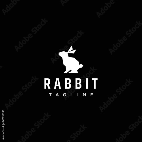 Rabbit logo icon design template
