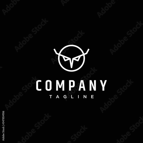Owl logo icon design template