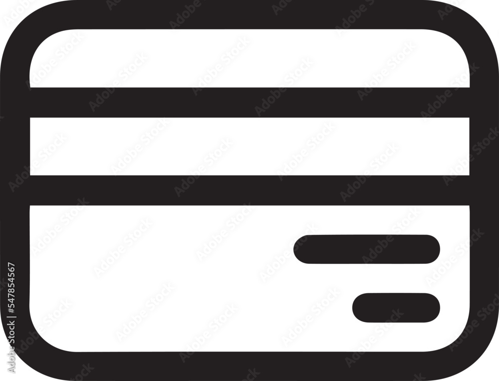 debit or credit bank card icon illustration for finance and business style projects isolated on white background - linear, minimalist style debit or credit bank card icon illustration for finance and business style projects isolated on white background - linear, minimalist style