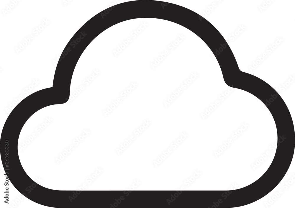 Cloud icon vector. Line sky symbol. Trendy flat weather outline ui sign design. Thin linear graphic pictogram for web site, mobile application. Cloud icon vector. Line sky symbol. Trendy flat weather outline ui sign design. Thin linear graphic pictogram for web site, mobile application.