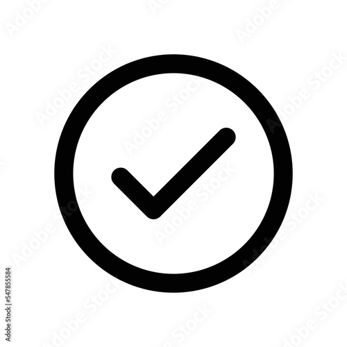 Approved icon - vector illustration . Accept, Check, Success, Tick, Mark, Done, Approve, Verified, confirm, line, outline, icons .