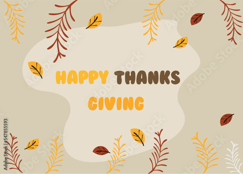 Happy Thanksgiving Background Illustration