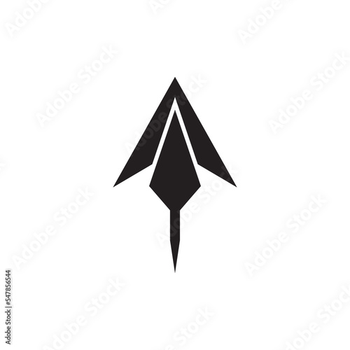 Spear logo vector design template