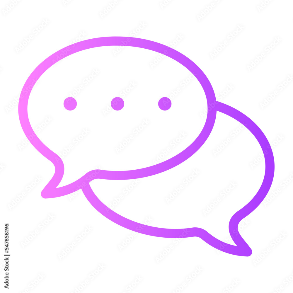 chat gradient icon chat gradient icon