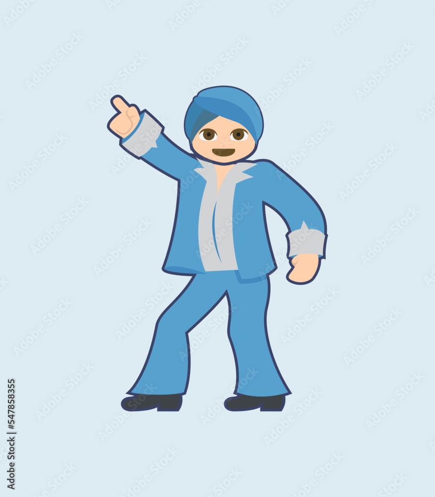 character of a man with sign character of a man with sign
