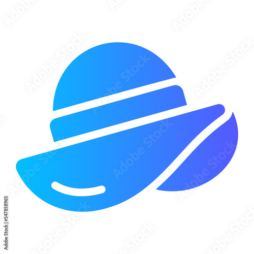 pamela hat gradient icon