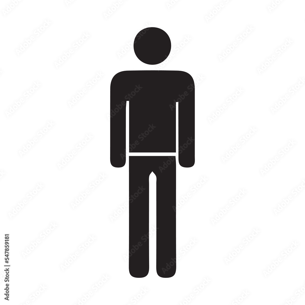 Man vector symbol, vector sign Man vector symbol, vector sign