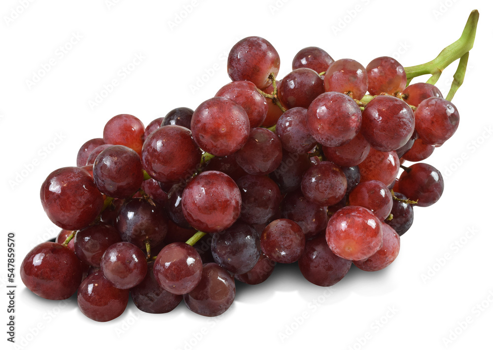 Fresh Red Grapes Isolated from the Background Fresh Red Grapes Isolated from the Background