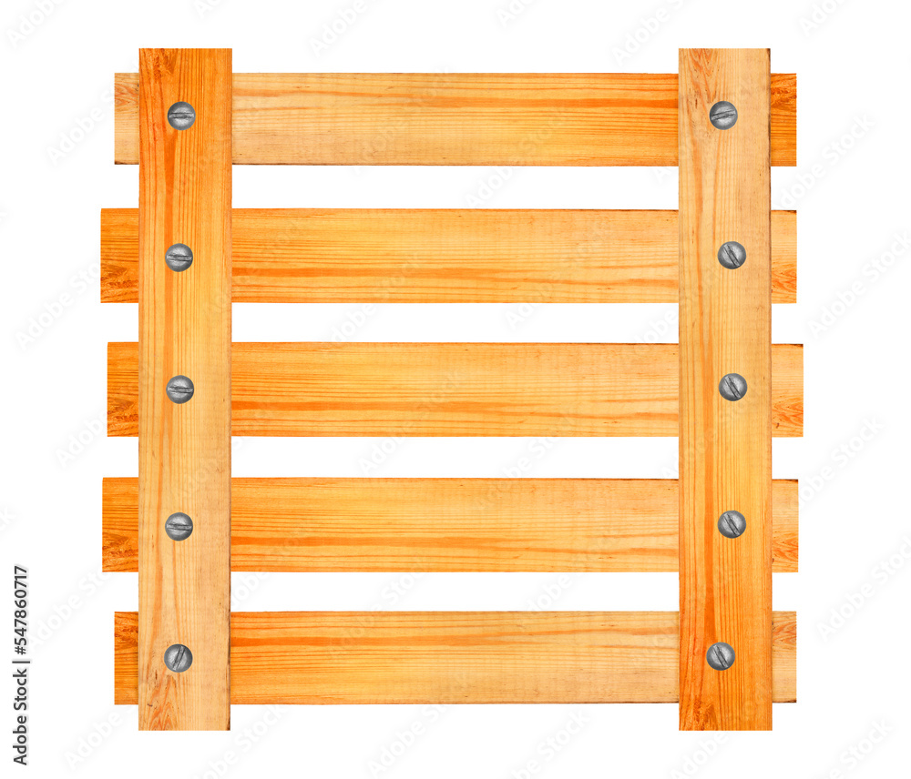 wooden fence isolated