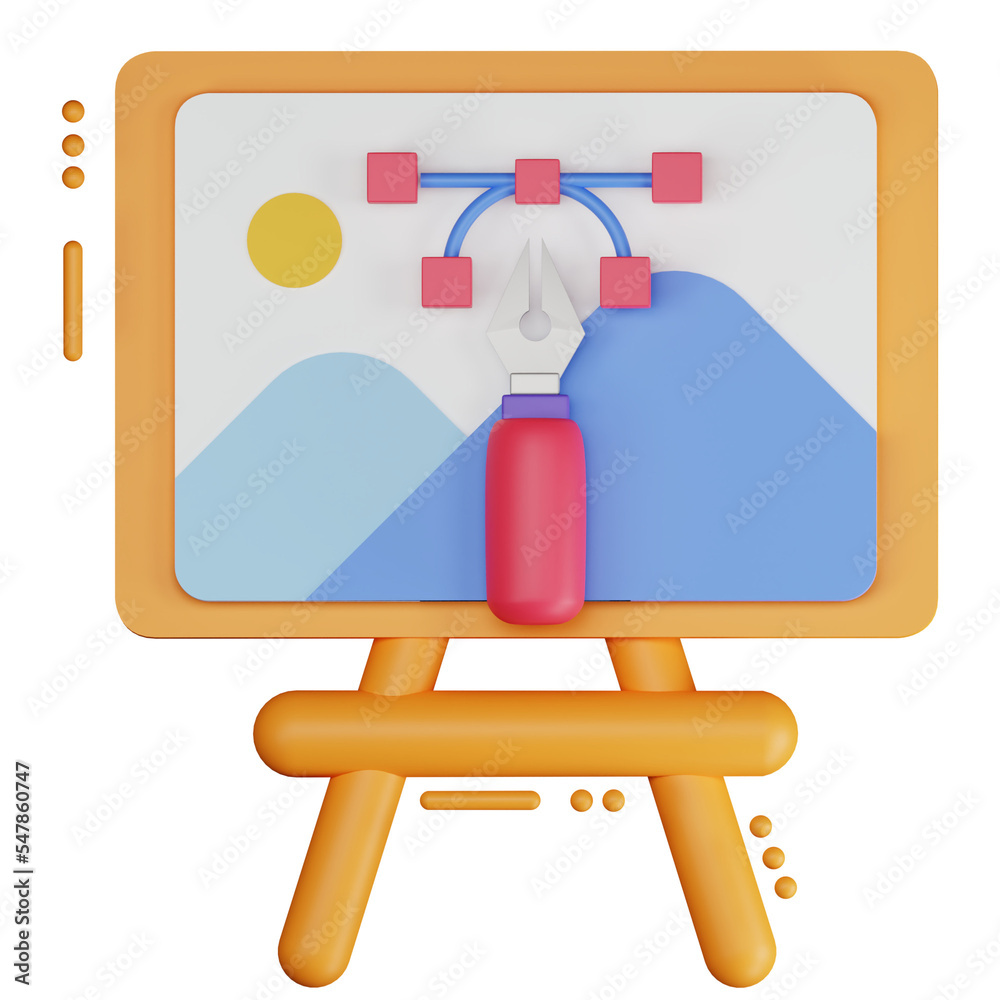 3d vector canvas illustration
3d vector canvas illustration
