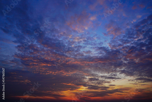 Dramatic sky, Nice vibrant in twilight sky