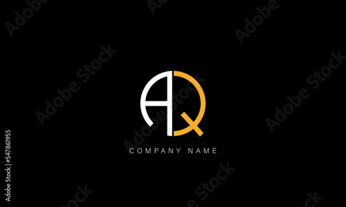 AQ, QA Abstract Letters Logo Monogram photo