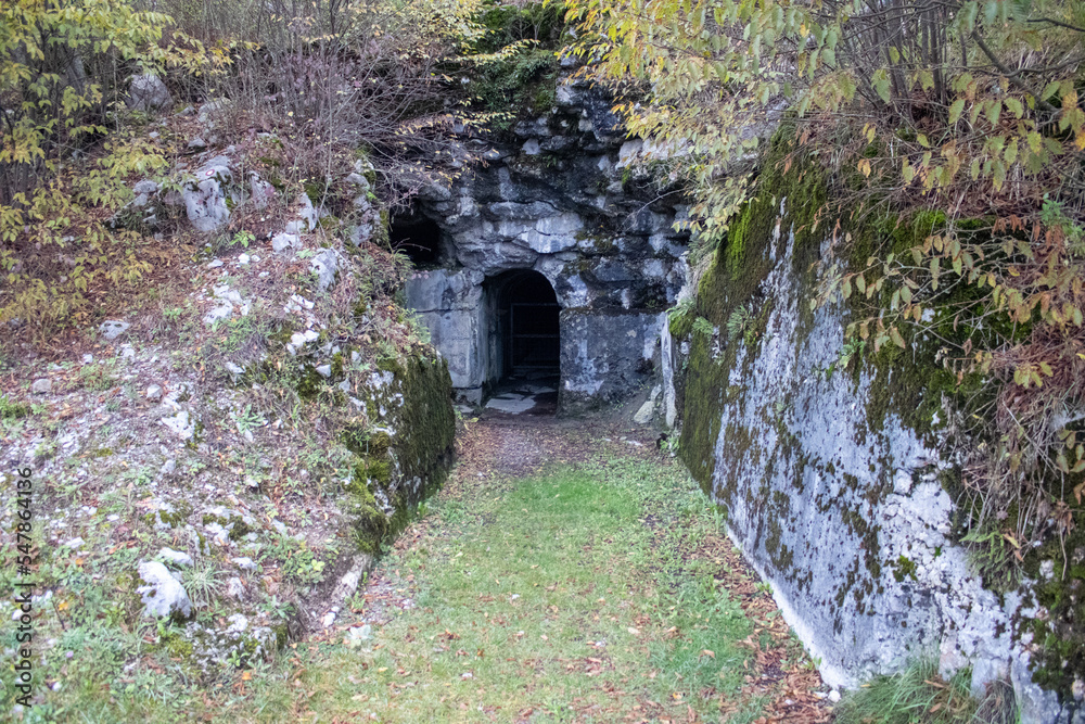 entrance to a World War I bunker