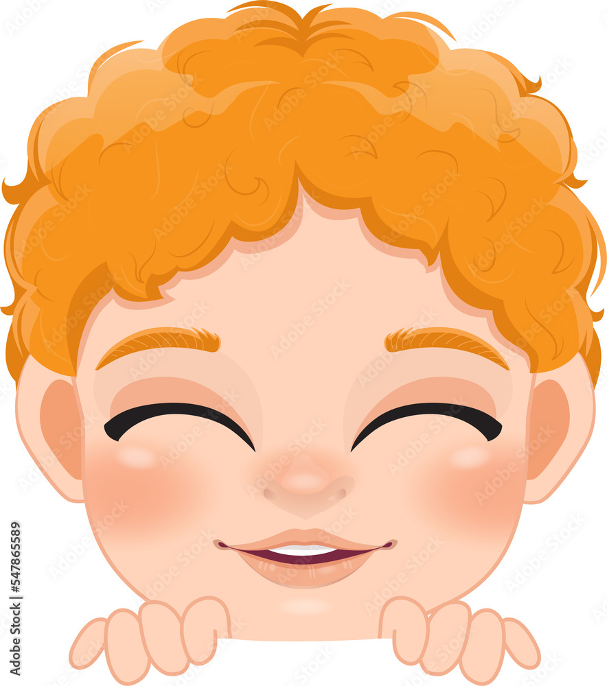 Cute Peekaboo Little Boy or Kid Peeking Boy Cartoon Character Cute Peekaboo Little Boy or Kid Peeking Boy Cartoon Character