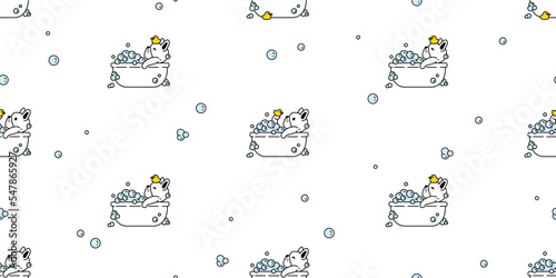 dog seamless pattern french bulldog shower bath vector icon soap bubble shampoo pet duck rubber puppy toy cartoon character gift wrapping paper tile background repeat wallpaper scarf isolated symbol i