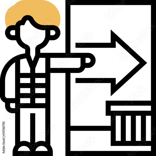 evacuation icon