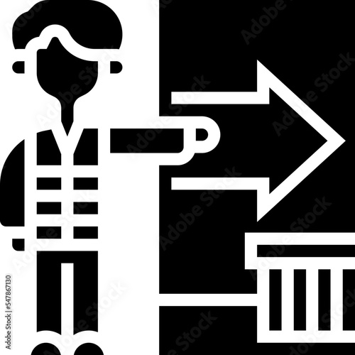 evacuation icon
