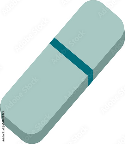 Eraser eraser.  illustration in a flat style.