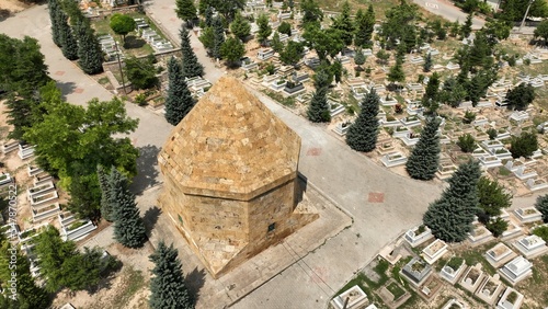 Fatma Hatun Tomb is located in Kumbetalti Cemetery. The tomb was built in 1266 during the Seljuk period. Kirsehir, Turkey. photo