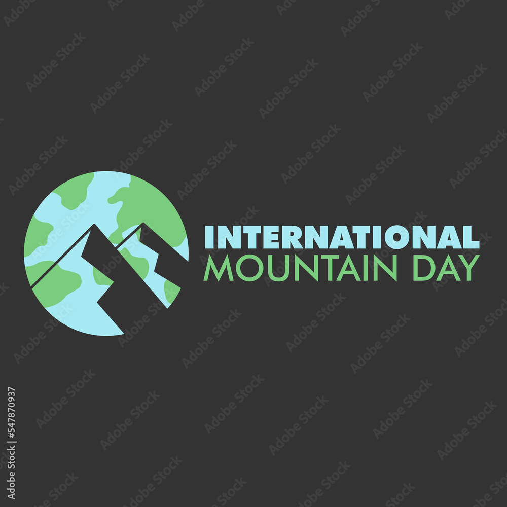 International Mountain Day design Element International Mountain Day design Element