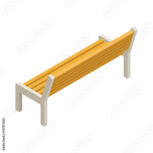 Bench Isometric Icon