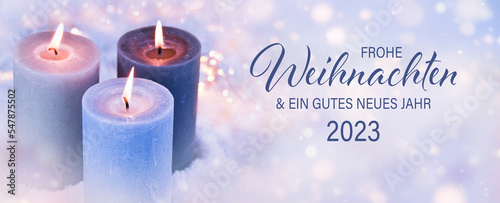Weihnachtskarte - Frohe Wei...