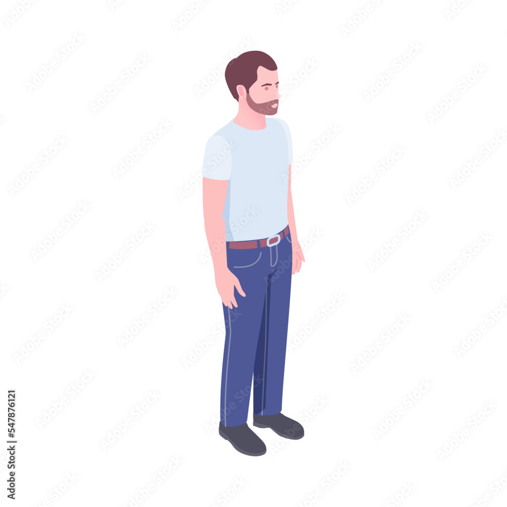 Isometric Man Illustration Isometric Man Illustration