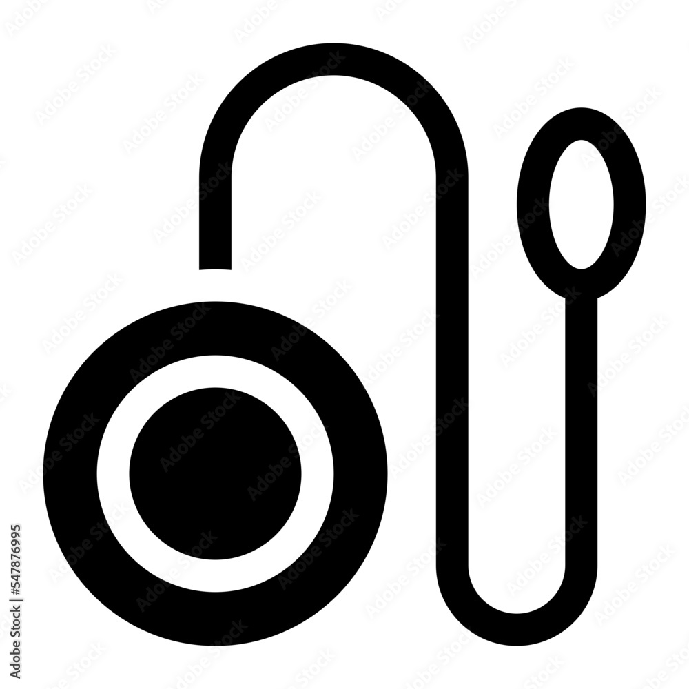 Yoyo Toy Glyph Icon Vector Yoyo Toy Glyph Icon Vector