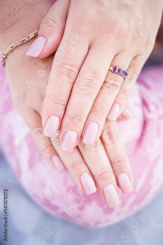 hands with manicure