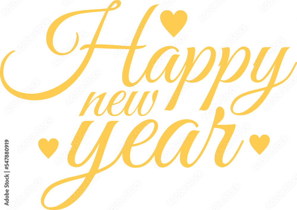 Fototapeta premium Word Art New Year