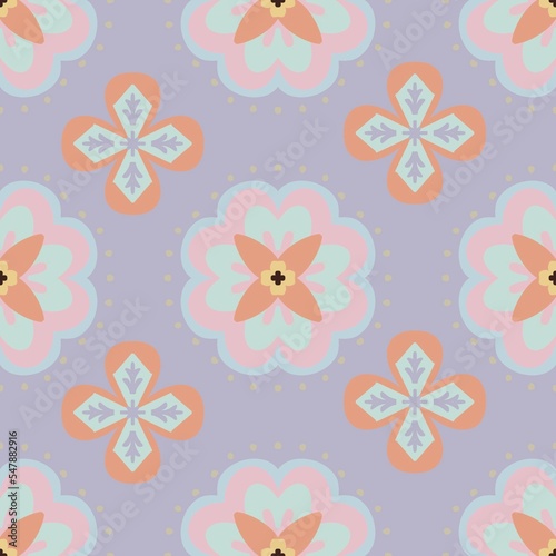 seamless pattern with flowers
