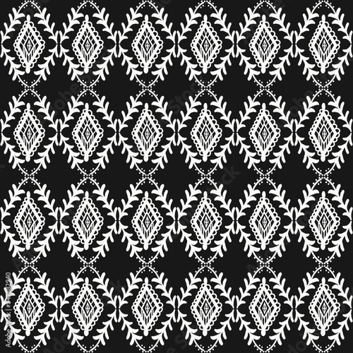black and white seamless pattern