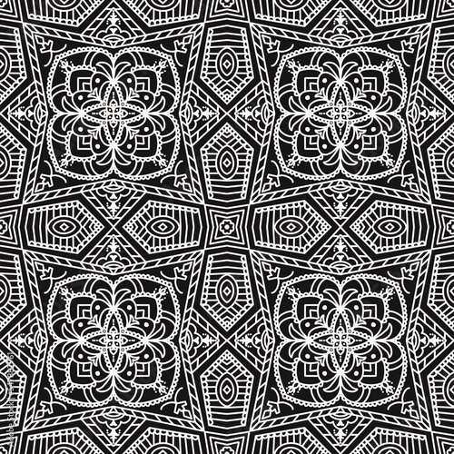 black and white seamless pattern