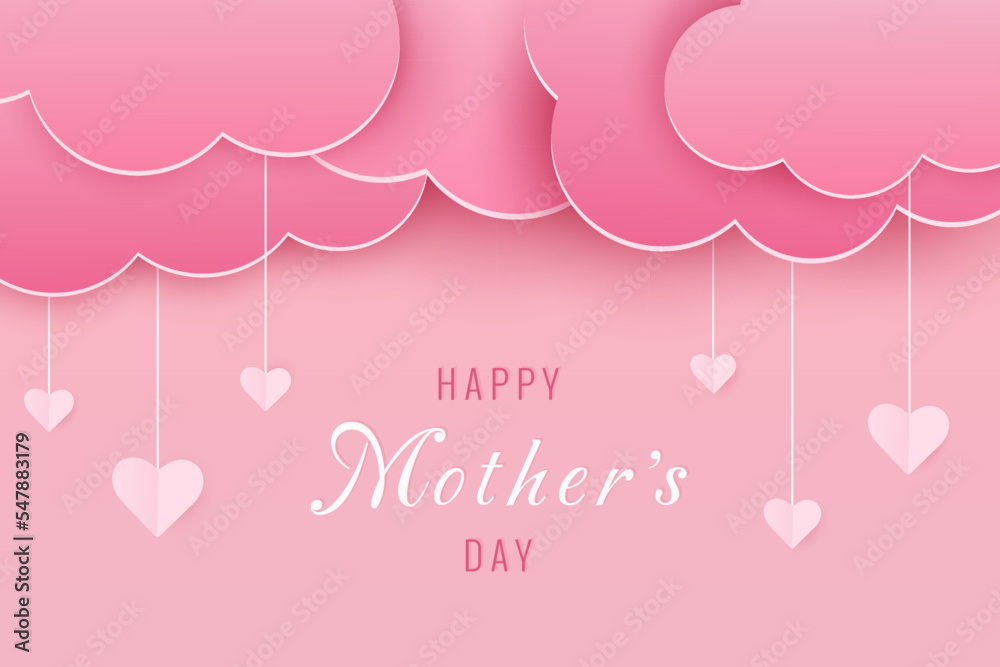 Happy Mother’s Day. Mom greeting card.Mother’s day greeting card. Vector illustration. Design for invitation.Holiday gift card.Happy mother’s day background. Feminine design for  card.
