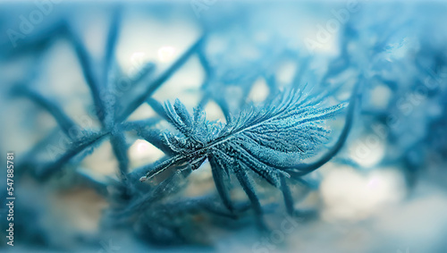 close-up, frost on branches, frost on leaves, macro-illustration of frost, winter, cold, illustration, digital, season, background, greeting card, invitation, photo