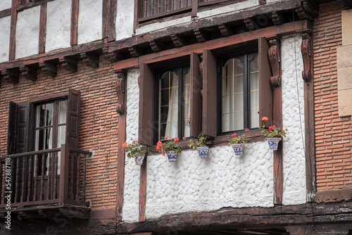 Windows in Hondarribia, Spain