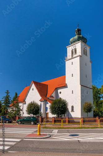 Roman Catholic Church Our Lady Queen of the Holy Rosary in Rytel, Pomeranian Voivodeship, Poland