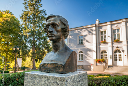 Sculpture of Fryderyk Chopin in Szafarnia, Kuyavian-Pomeranian Voivodeship, Poland	 photo