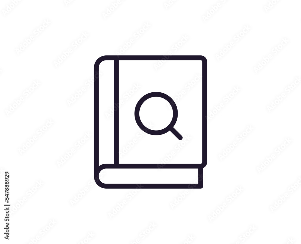 Book concept. Single premium editable stroke pictogram perfect for logos, mobile apps, online shops and web sites. Vector symbol isolated on white background. Book concept. Single premium editable stroke pictogram perfect for logos, mobile apps, online shops and web sites. Vector symbol isolated on white background.