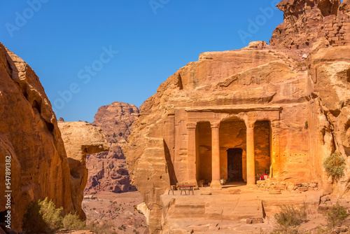 Petra, Jordan, Garden Temple on Wadi Farasah trail to High Place of Sacrifice
