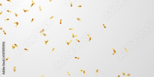 celebration background with golden confetti for festive decoration vector illustration