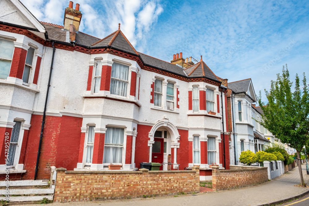 Terraced houses. London, England
