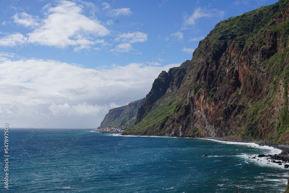 The cliff, reef and sea The cliff, reef and sea