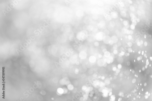 abstract white light blur bokeh for background. Christmas background