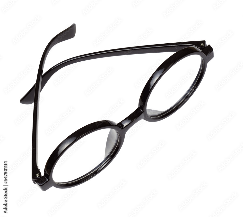 Top view on black sunglasses isolated on white or transparent background Top view on black sunglasses isolated on white or transparent background