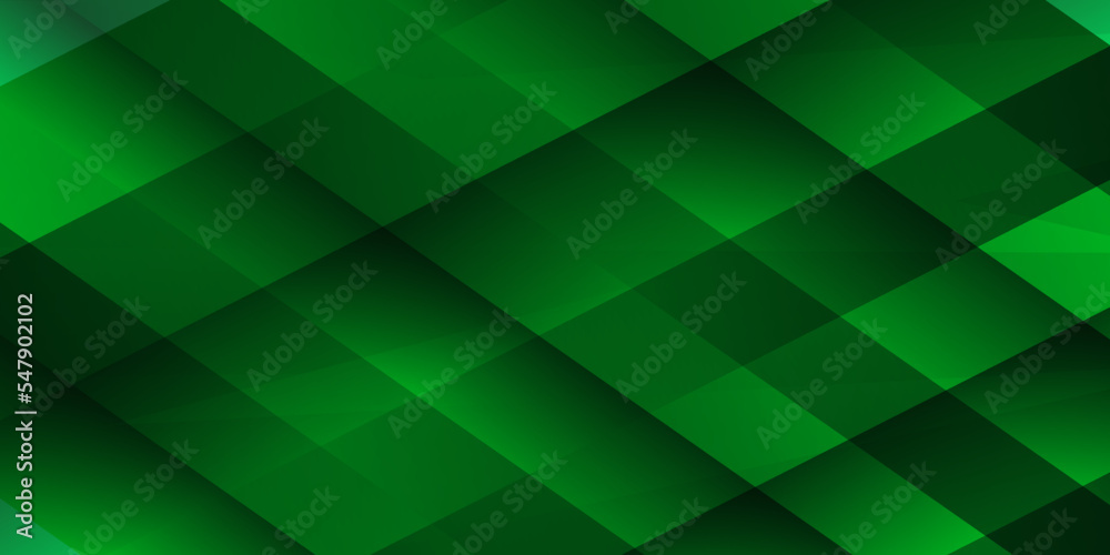 Green white gradient polygonal surface abstract 3D render. green wave on white background