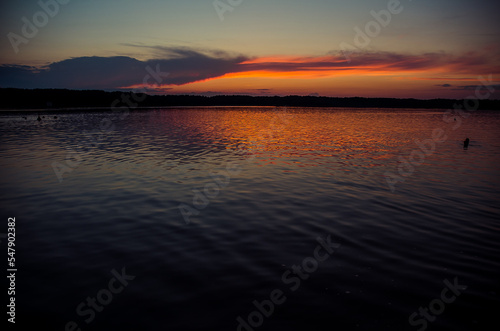 Beautiful sunset above the sea. © Oleksandr